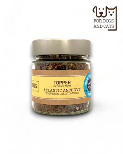 Cobertura de Anchova Atlântica para Cães — Suplemento Natural