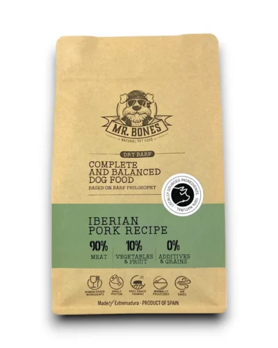 Dry BARF Porco Ibérico – Ração Natural para Cães sem Cereais
