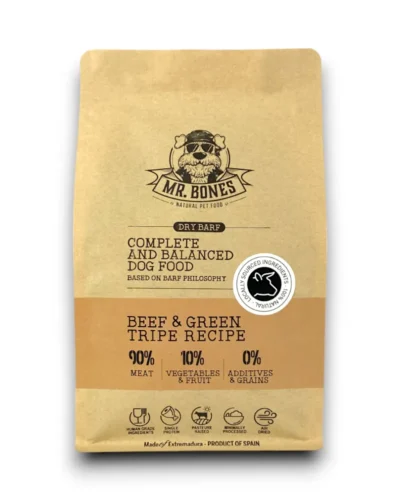 Dry BARF Carne e Tripa Verde – Alimento Natural para Cães sem Cereais
