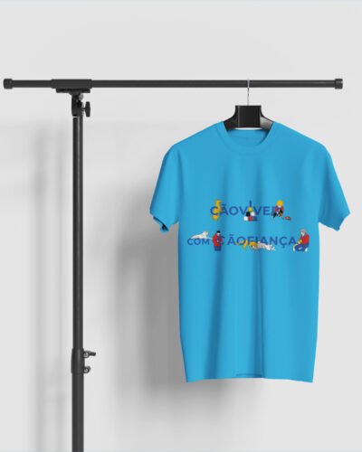 T-shirt Cão Viver com Cão Fiança